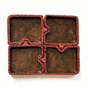 Vintage Interlocking Trinket Trays