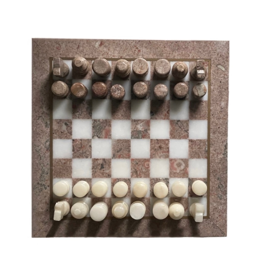 Vintage Marble Chess Set