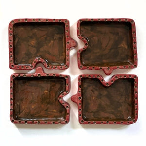 Vintage Interlocking Trinket Trays