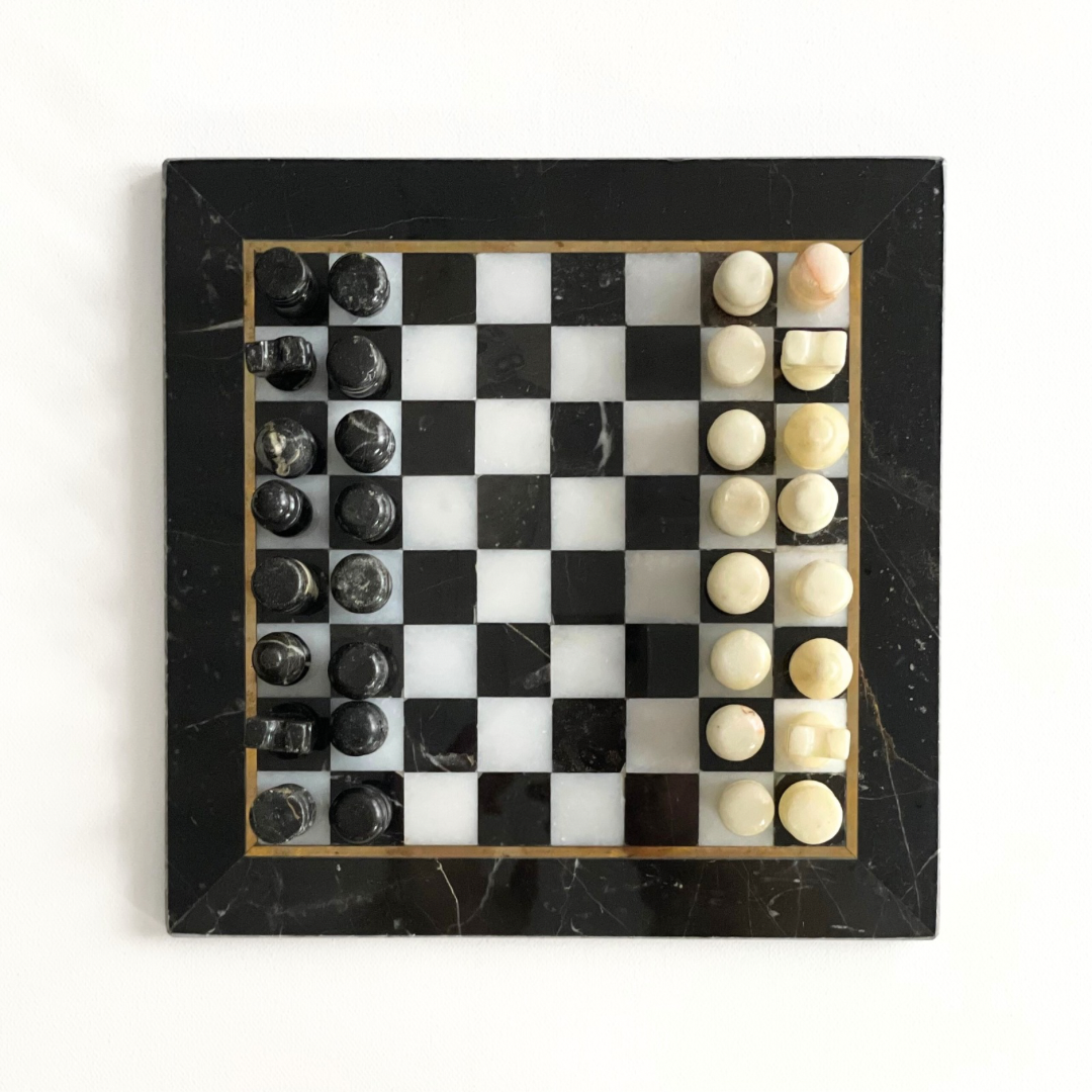 Vintage Marble Chess Set