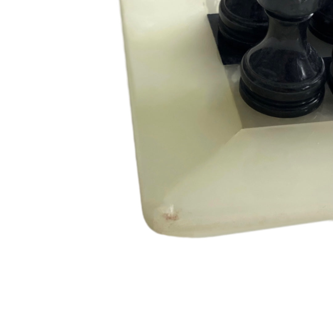 Vintage Onyx & Marble Chess Set