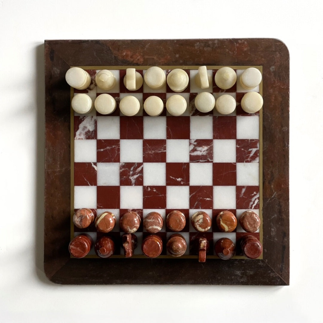 Vintage Marble Chess Set