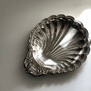 Vintage Silver Plated Shell Dish