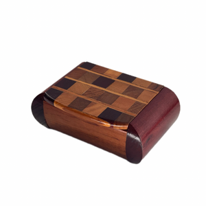Vintage Checkerboard Trinket Box