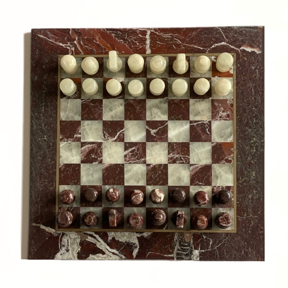 Vintage Italian Marble Chess Set