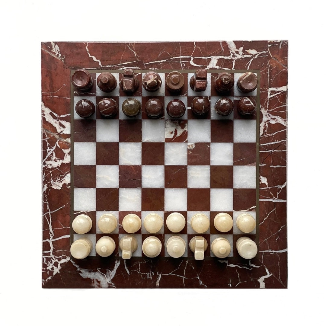 Vintage Marble Chess Set