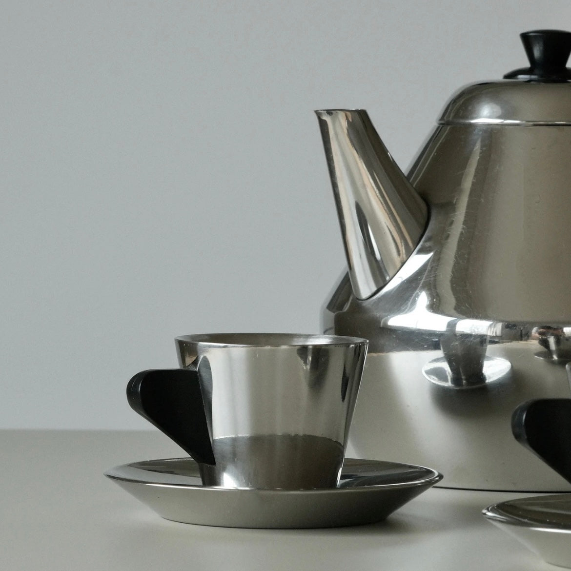 Vintage Ikea Steel Espresso Set