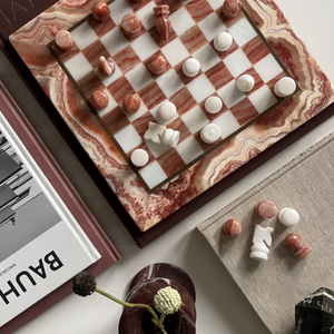 Vintage Marble Chess Set