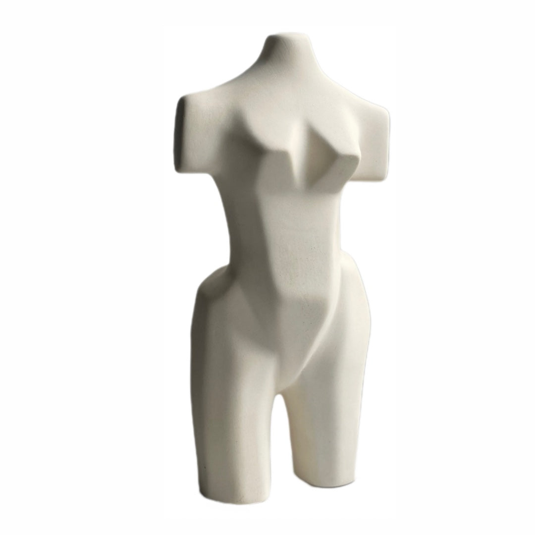 Vintage Cubist Female Sculpture