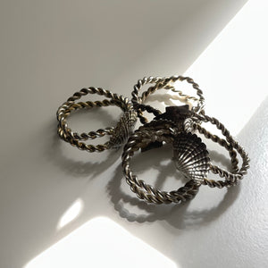 Vintage Shell Napkin Rings