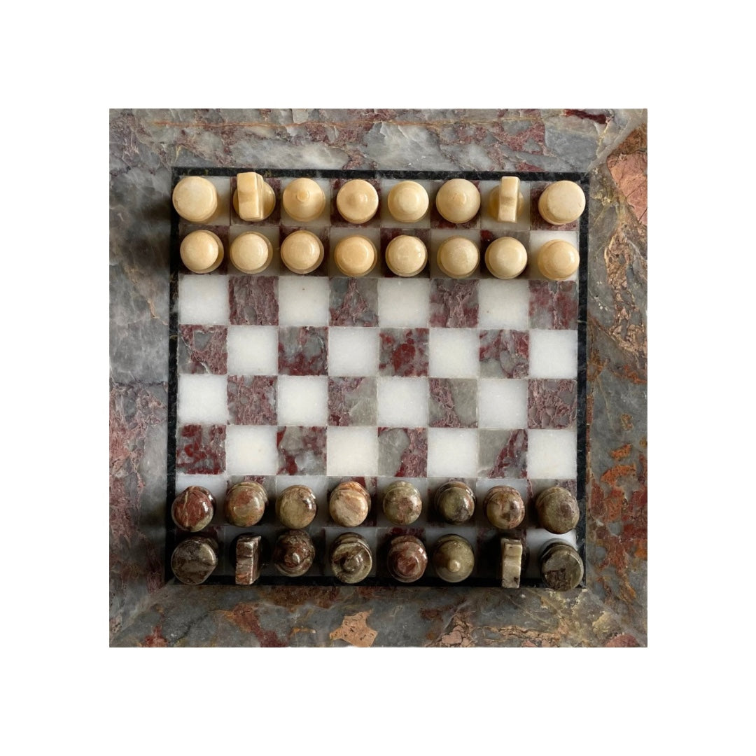 Vintage Marble Chess Set