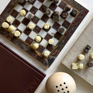 Vintage Marble Chess Set