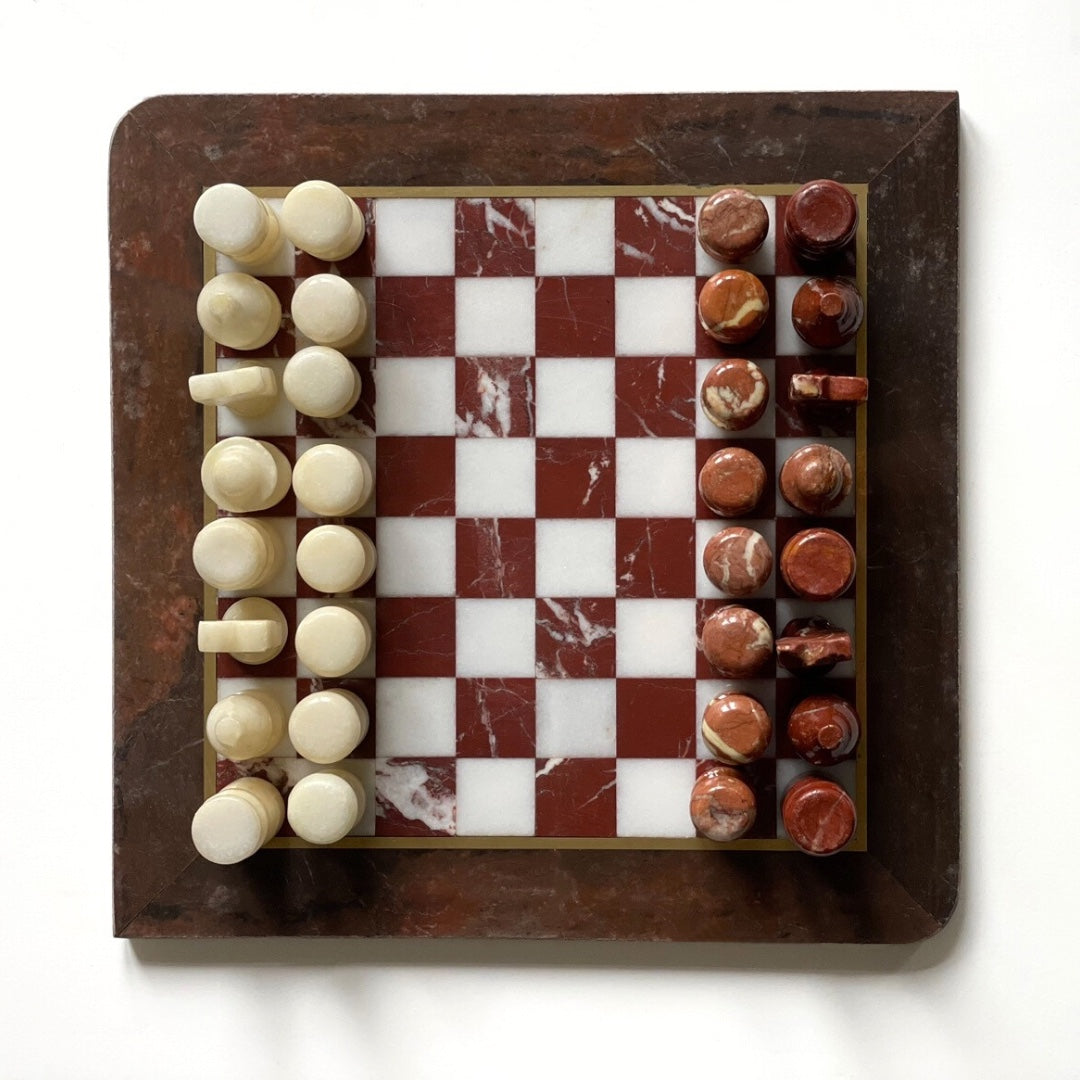 Vintage Marble Chess Set