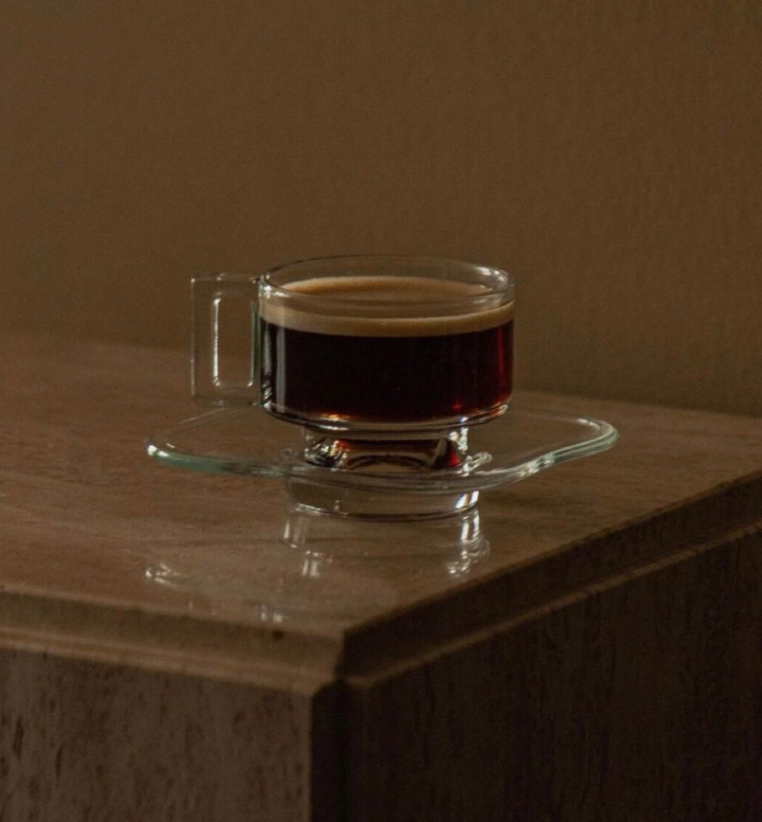Vintage Joe Colombo Glass Coffee Cup Set