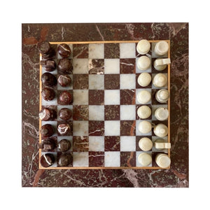 Vintage Italian Marble Chess Set