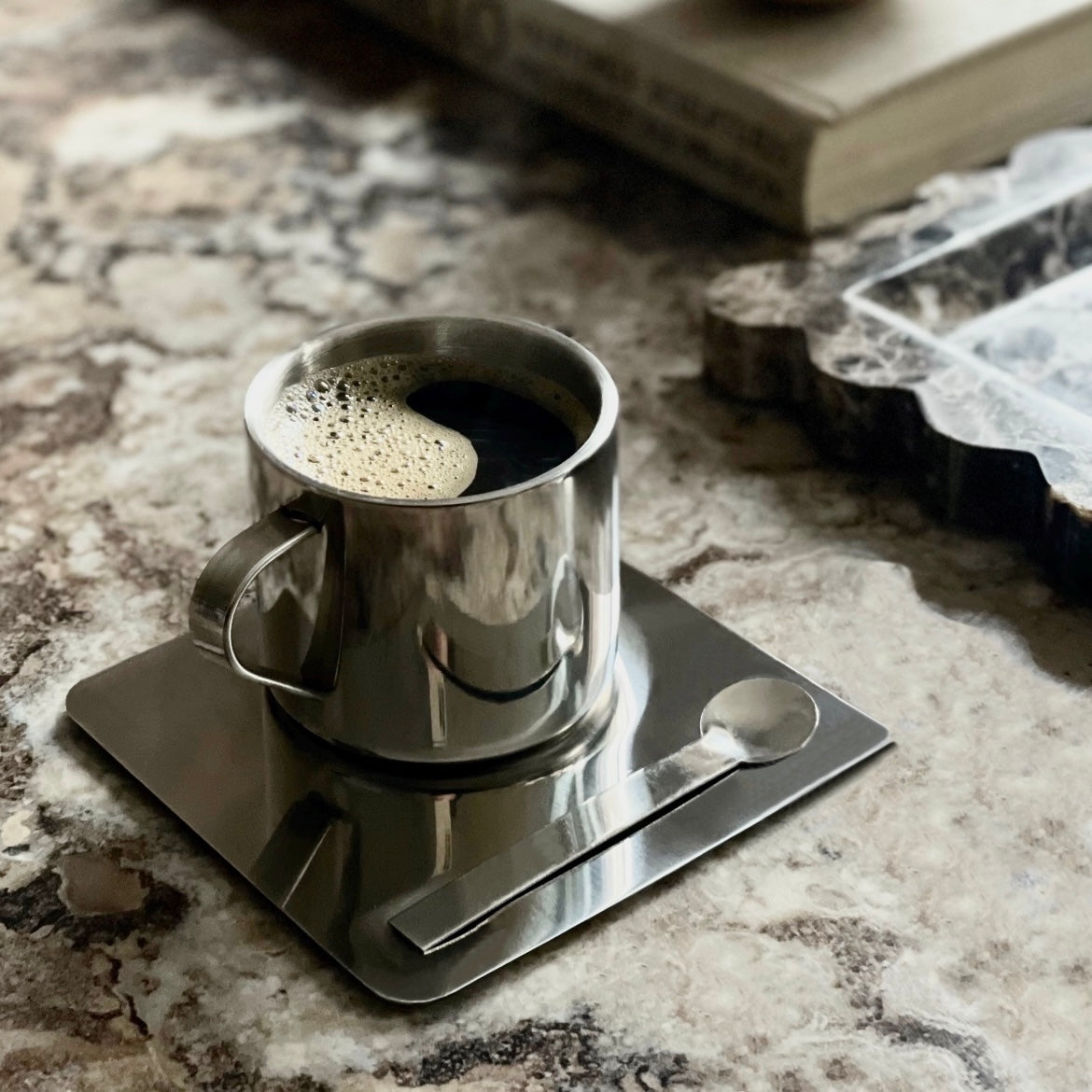 Vintage Espresso Cup & Saucer