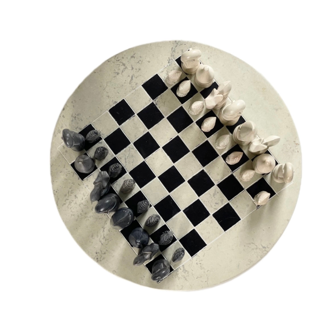 Vintage Soapstone Chess Set