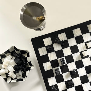 Vintage Marble Aztec Chess Set